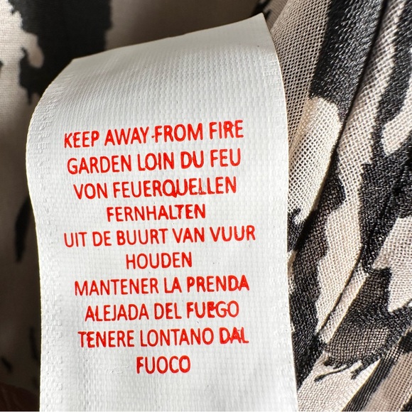 Boohoo Lydia Monochrome Zebra Print Maxi Beach Kaftan Size Large Black - Picture 9 of 11